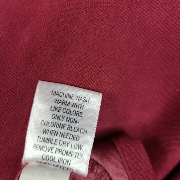 CROFT & BARROW Solid All Deep Pink Long Sleeve Button Front Shirt Womens Size 1X - Picture 7 of 7